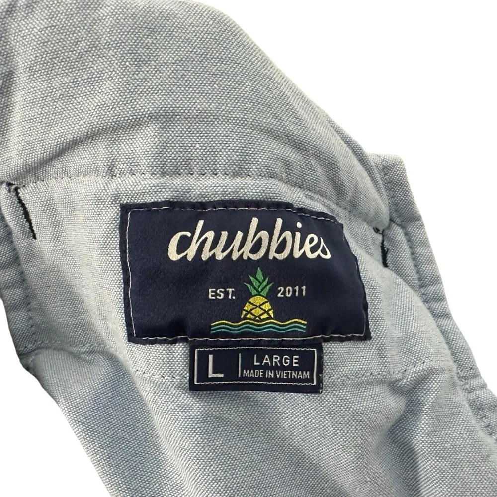 Chubbies Mens The Khakinators Twill Chino Pants Size Large Blue